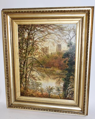 Lot 6155 - SYDNEY HARROW; oil on canvas, river scene with...