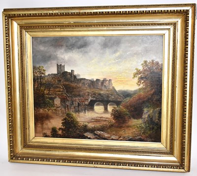 Lot 6156 - SYDNEY HARROW; oil on canvas, river scene with...