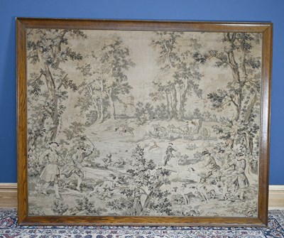 Lot 1489 - A large modern machine made tapestry,...