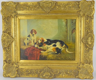 Lot 531 - R. H. STEVEMAN; oil on canvas, scene depicting...