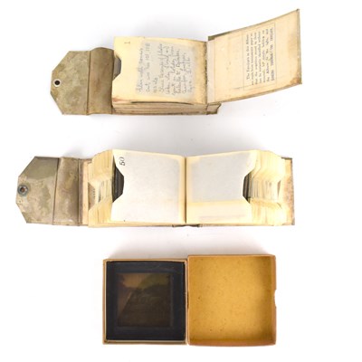 Lot 598 - Two Edwardian negative photograph albums,...