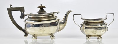 Lot 2326 - WALKER & HALL; an Edward VII hallmarked silver...