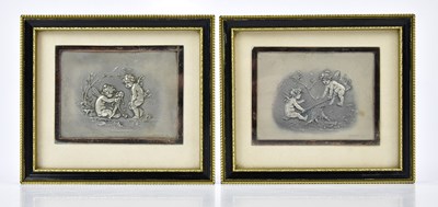 Lot 2606 - B.E; a pair of Victorian hallmarked silver...