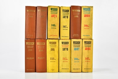 Lot 1513 - A collection of Wisden Cricketers' Almanacks,...
