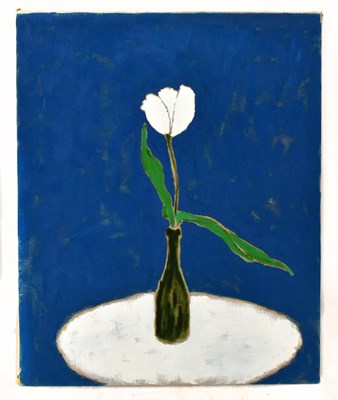 Lot 1281 - JACOB SUTTON; oil on canvas, still life flower...