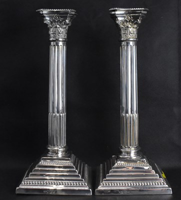 Lot 759 - A pair of George V hallmarked silver...