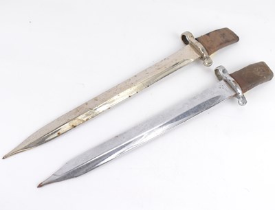 Lot 459 - Two adapted bayonets, one marked 'Sanderson',...