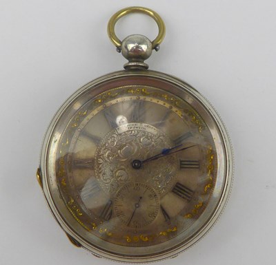 Lot 1046 - PICKFORD, IPSWICH; a silver open face key wind...