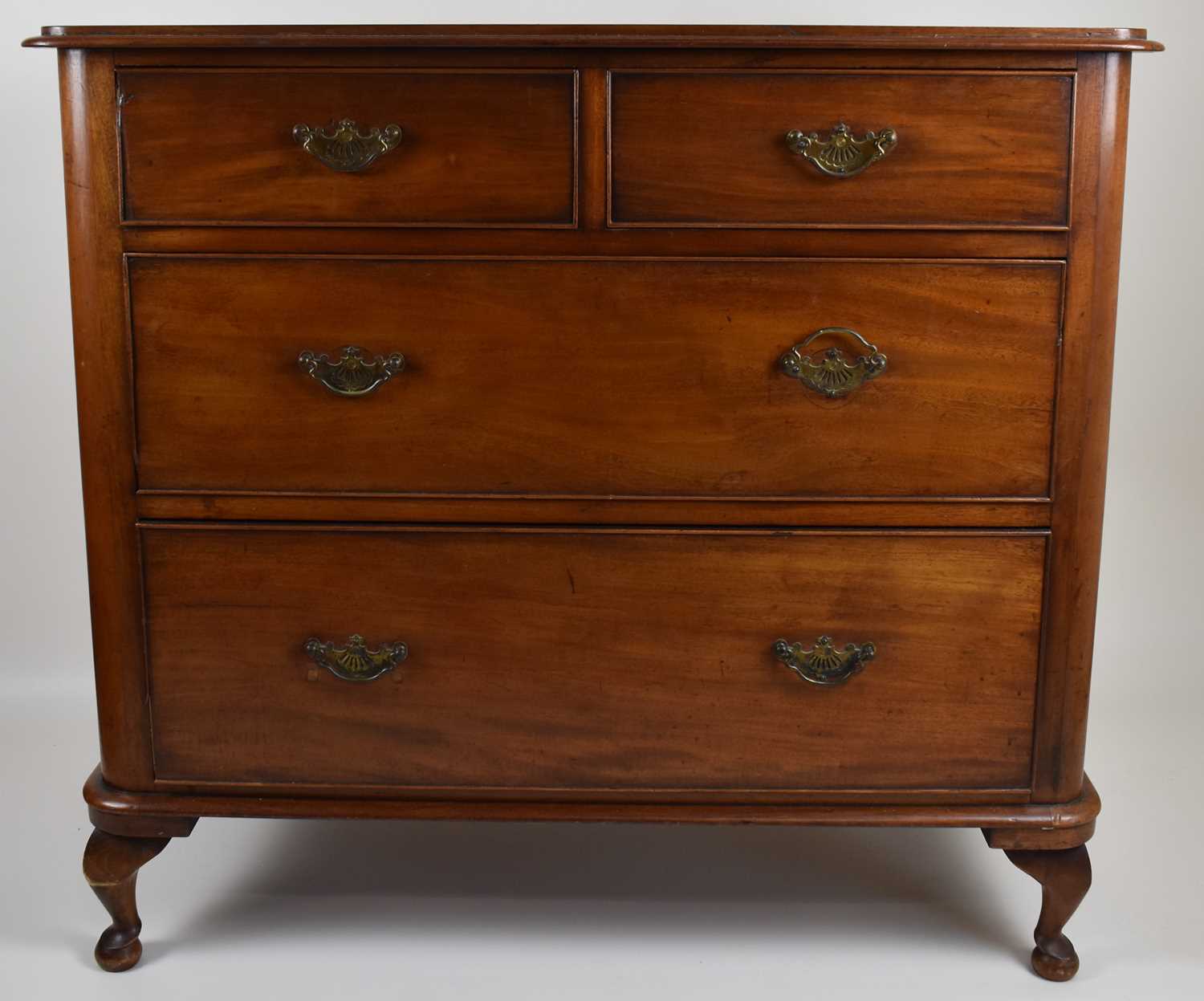 Lot 6 - A Victorian mahogany chest of two small over...