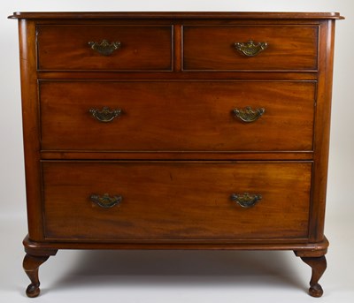 Lot 6 - A Victorian mahogany chest of two small over...
