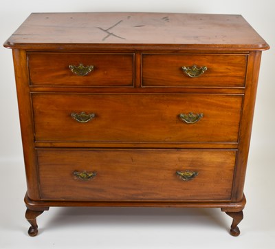 Lot 6 - A Victorian mahogany chest of two small over...