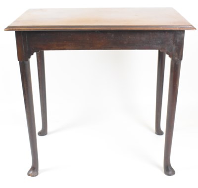 Lot 58 - A 18th century side table on barrel supports...