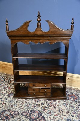Lot 6744 - A set of reproduction wall mounted shelves...