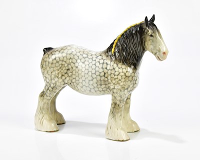 Lot 2252 - BESWICK; a model of a shire mare, number 818,...