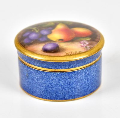Lot 2051 - W. BEE FOR ROYAL WORCESTER; a hand painted...