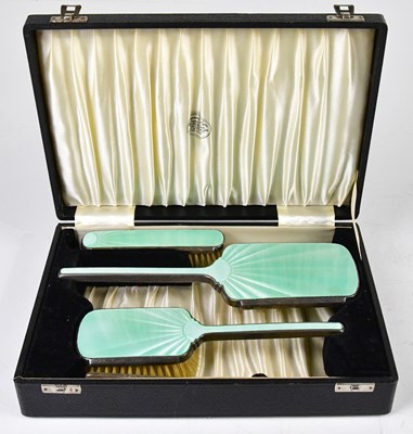 Lot 2445 - DAVID, MOSS & CO; a cased George VI hallmarked...