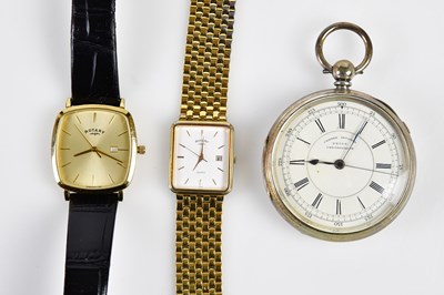 Lot 2937 - ROTARY; two gentleman's wristwatches including...