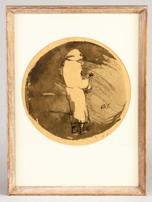 Lot 88 - BERNARD LEACH (1887-1979); a watercolour study...