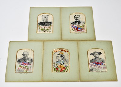 Lot 1483 - A group of five Victorian Stevengraphs, 10cm x...