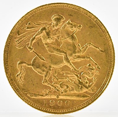 Lot 3103 - A Victorian full sovereign, old head, 1900.