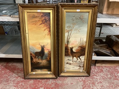 Lot 6186 - UNATRIBUTED; a pair of 20th century oils on...