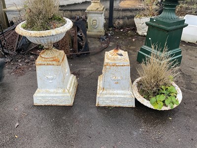 Lot 6460 - A pair of good quality reproduction white...