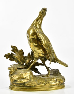 Lot 1546 - AFTER J. MOIGNIEZ; a decorative brass model of...