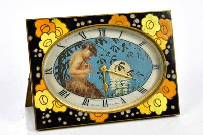 Lot 2296 - A late 19th century French travelling clock,...
