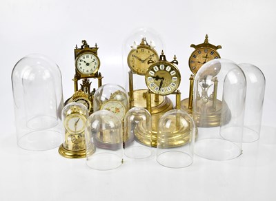 Lot 2305 - A group of seven anniversary clocks, largest...