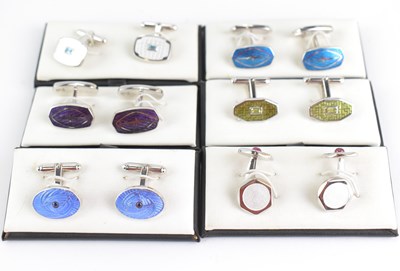Lot 979 - NICOLE BARR (NB); six pairs of gentlemen's 925...