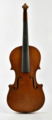 Lot 1254 - A full size violin, probably German,...