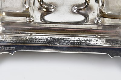 Lot 2301 - MARTIN, HALL & CO; a Victorian hallmarked...
