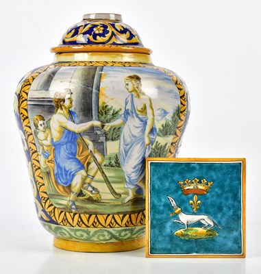 Lot 2158 - An 18th century Italian faience ware vase...