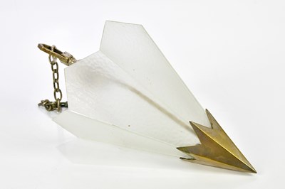 Lot 1617 - A 1950s Art Deco style silvered metal and...