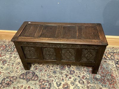 Lot 2379 - A late 19th/early 20th century carved oak...
