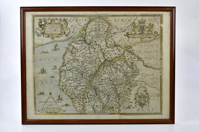Lot 1460 - AFTER CHRISTOPHER SAXTON; a 20th century map...