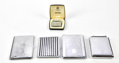 Lot 1416 - A Calibri chrome lighter together with a...