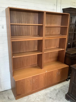Lot 2608 - G-PLAN; a Fresco range teak bookcase, with...