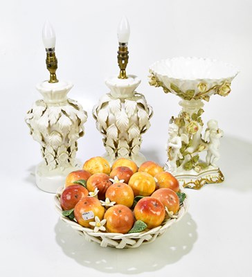 Lot 2115 - MOORE BROS; a late 19th century centrepiece...