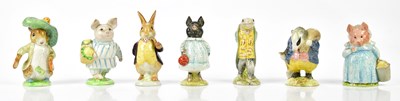 Lot 2255 - BESWICK; a collection of seven Beatrix Potter...