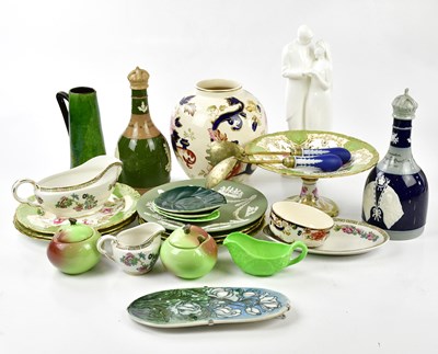 Lot 2109 - A mixed lot of ceramics to include a large...