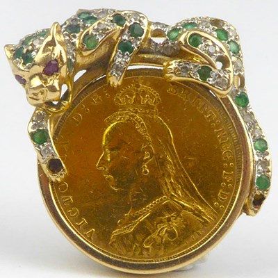Lot 952 - A Victorian 1890 gold sovereign, Jubilee head,...