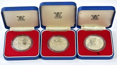 Lot 3171 - Three cased and encapsulated 1977 Queen...