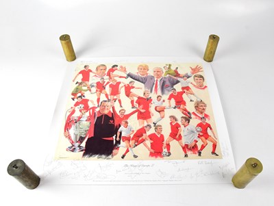 Lot 570 - LIVERPOOL FC; a colour poster 'The Kings of...