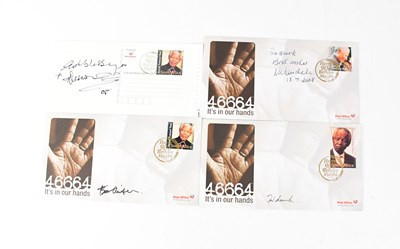 Lot 611 - NELSON MANDELA; four first day covers...