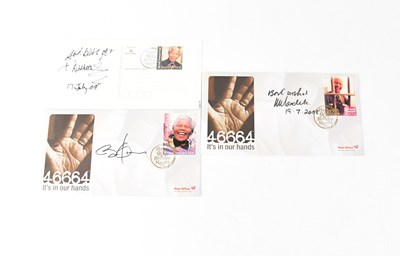 Lot 613 - NELSON MANDELA; three first day covers...