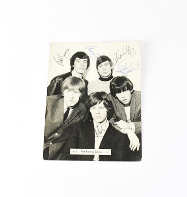 Lot 634 - ROLLING STONES; a black and white promotional...