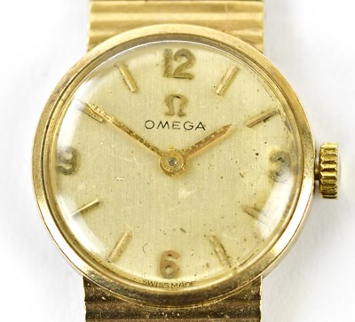 Lot 2885 - OMEGA; a 9ct yellow gold lady's vintage...