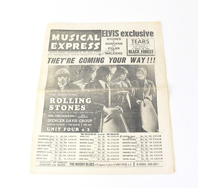 Lot 633 - ROLLING STONES; a copy of New Musical Express...
