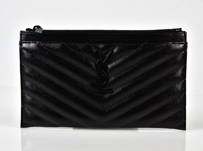 Lot 941 - YVES SAINT LAURENT; an unused pebble grained...